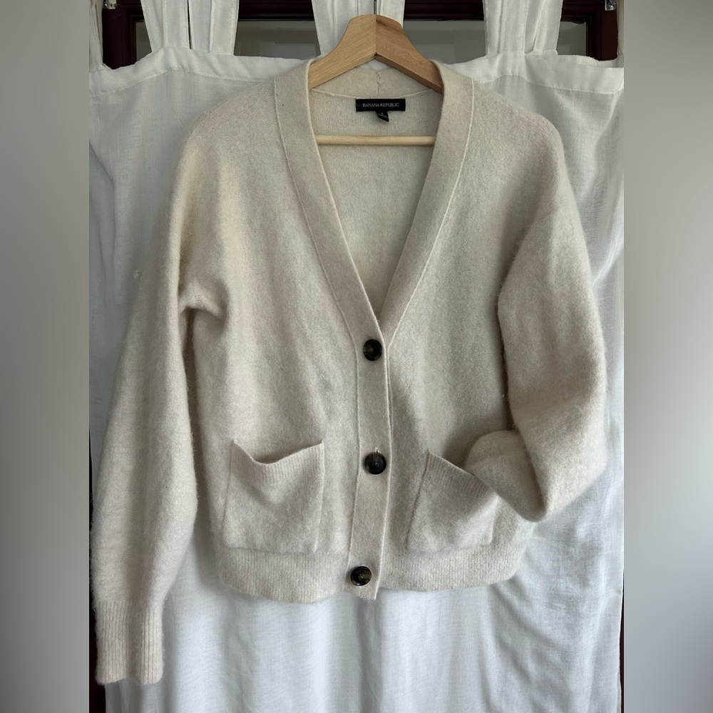 Banana Republic wool-alpaca blend cardigan